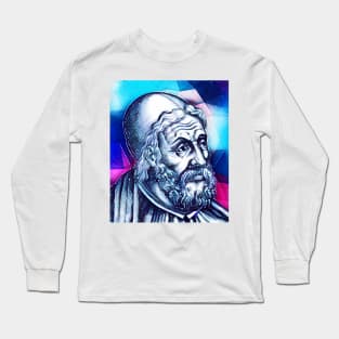 Ptolemy Snowy Portrait | Ptolemy Artwork 13 Long Sleeve T-Shirt